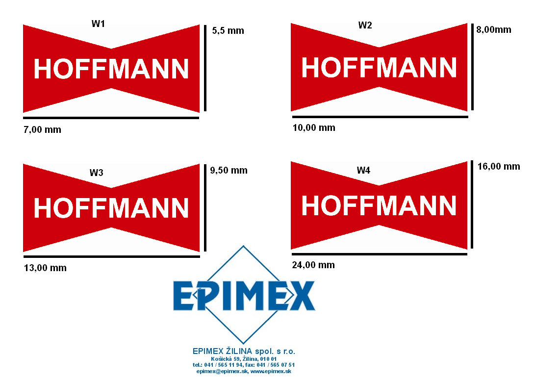 W2/38 mm Rybiny HOFFMANN , plast, bez hlavičky